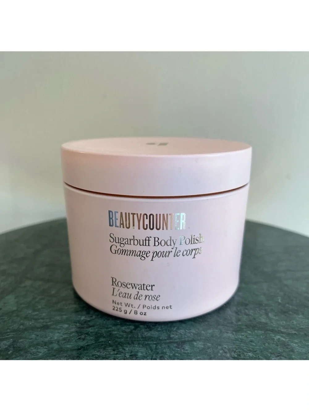 Beautycounter Sugar Buff Body Polish in Rosewater, sealed and new